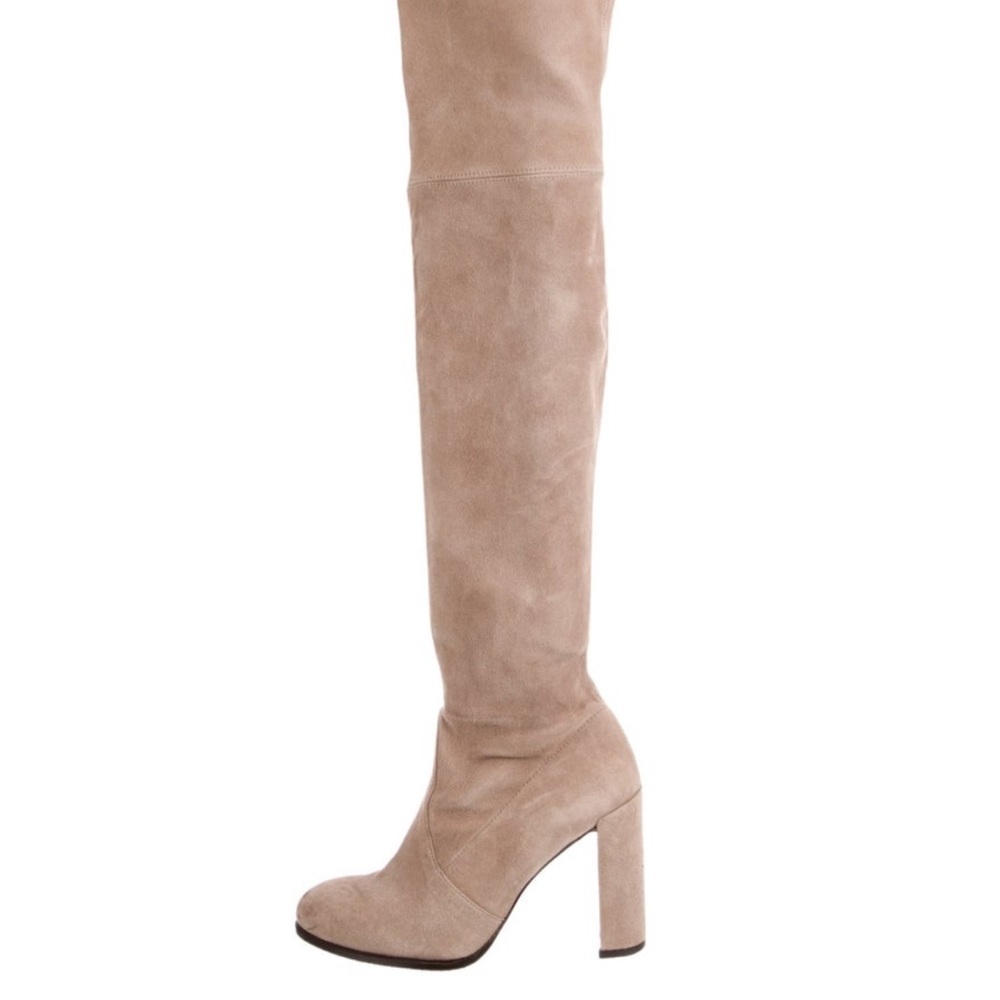 Stuart Weitzman Beige Over the Knee Boots